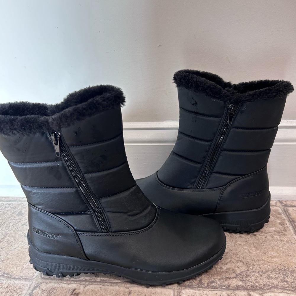 Totes Black Waterproof Insulated Winter Boots - Women's
